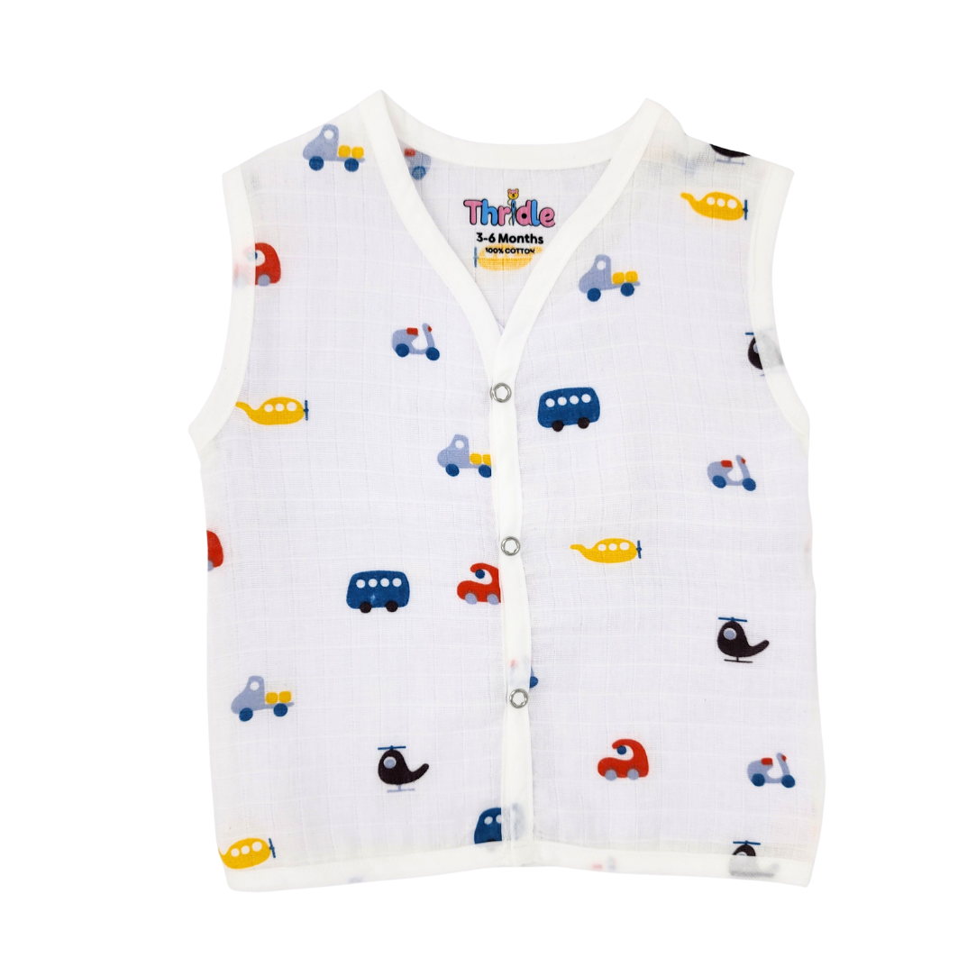 Jhabla for Newborn Babies Premium Muslin Cotton
