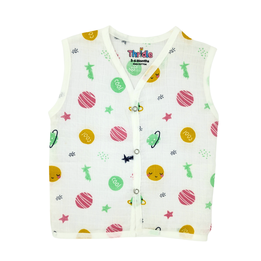 Jhabla for Newborn Babies Premium Muslin Cotton