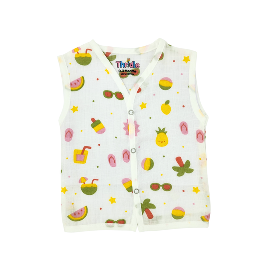 Jhabla for Newborn Babies Premium Muslin Cotton