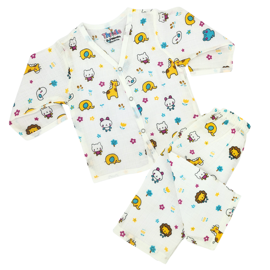 Co-ord Set Full - Premium Muslin Cotton