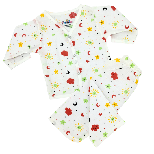 Co-ord Set Full - Premium Muslin Cotton