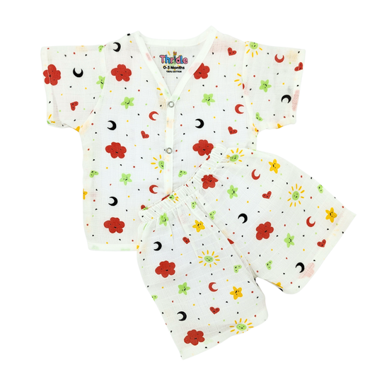 Co-ord Set Short - Premium Muslin Cotton