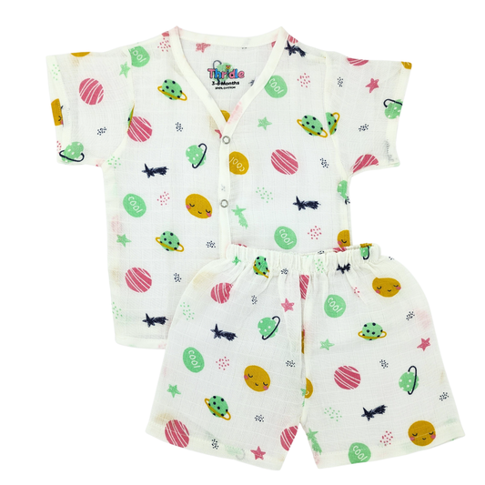 Co-ord Set Short - Premium Muslin Cotton