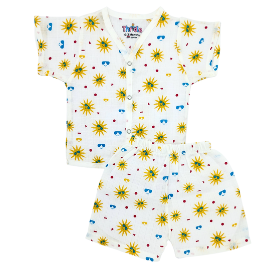 Co-ord Set Short - Premium Muslin Cotton