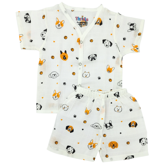 Co-ord Set Short - Premium Muslin Cotton