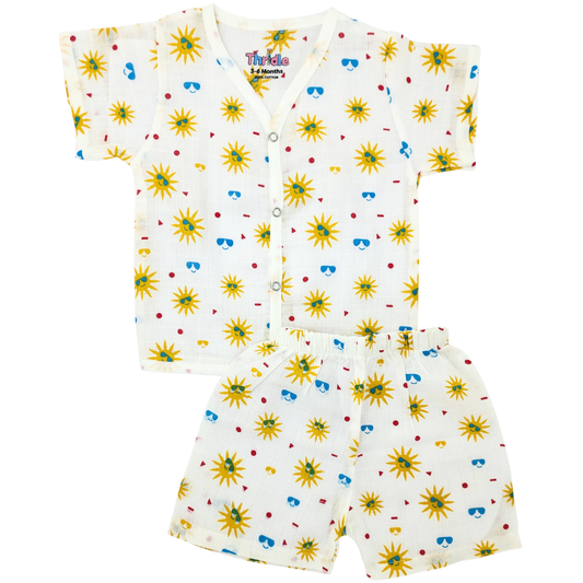 Co-ord Set Short - Premium Muslin Cotton