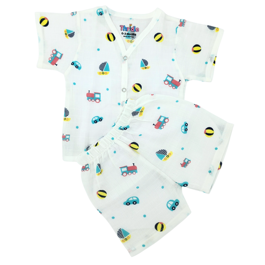 Co-ord Set Short - Premium Muslin Cotton