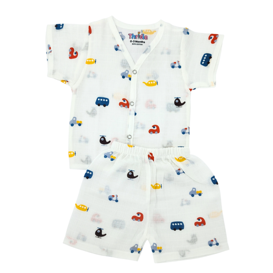 Co-ord Set Short - Premium Muslin Cotton