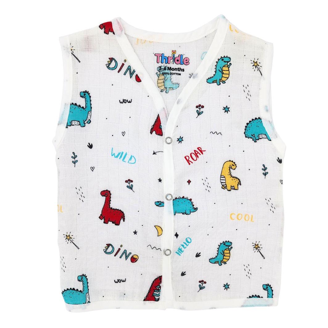 Jhabla for Newborn Babies Premium Muslin Cotton