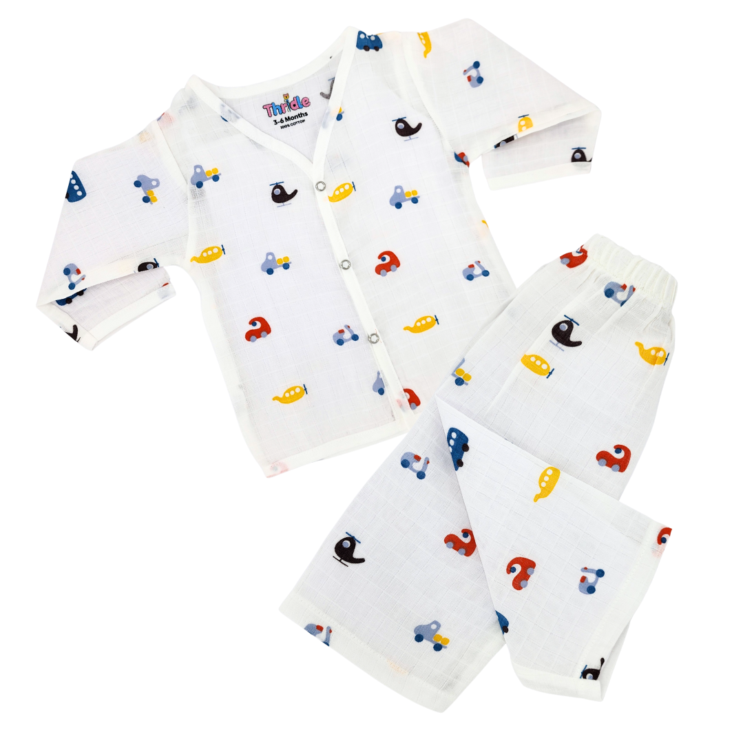 Co-ord Set Full - Premium Muslin Cotton