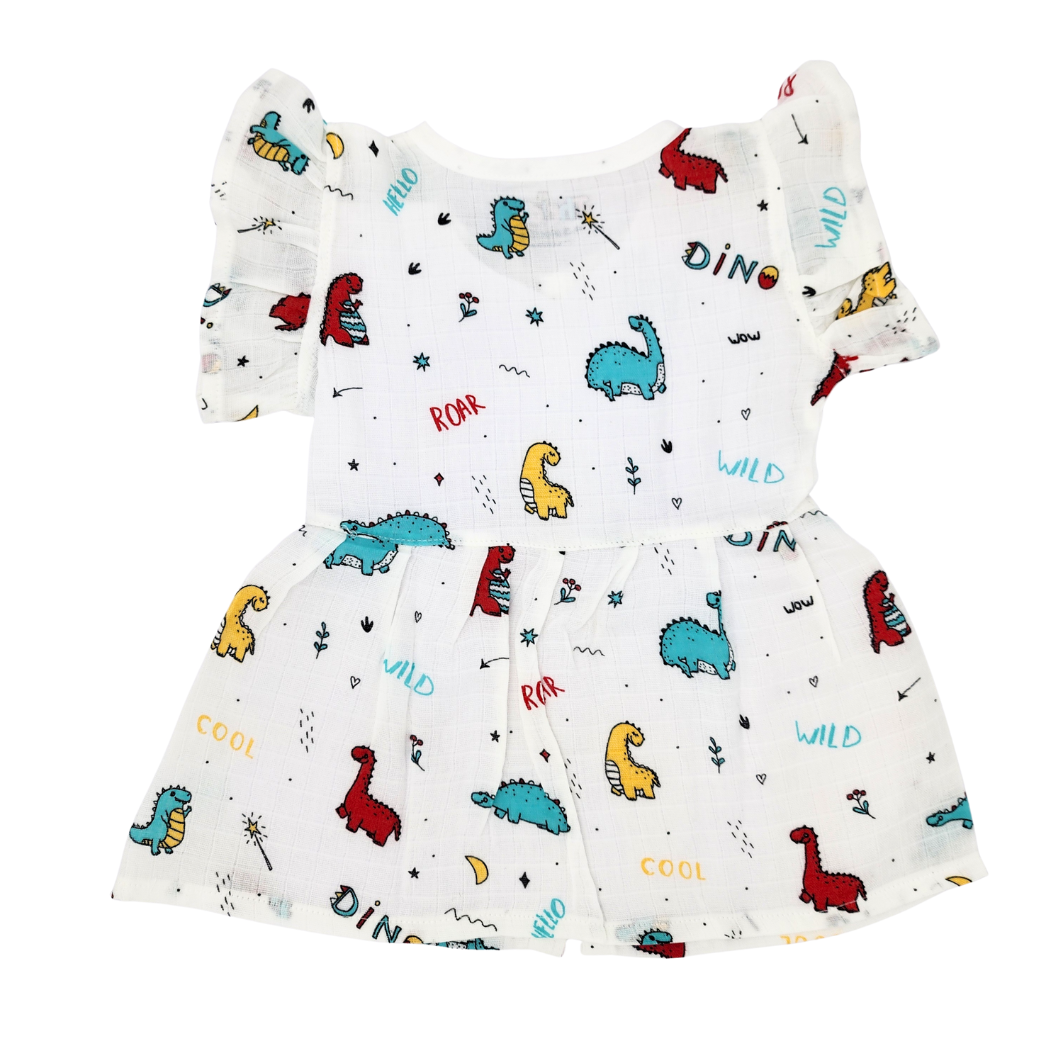 Frill Frock - Premium Muslin Cotton